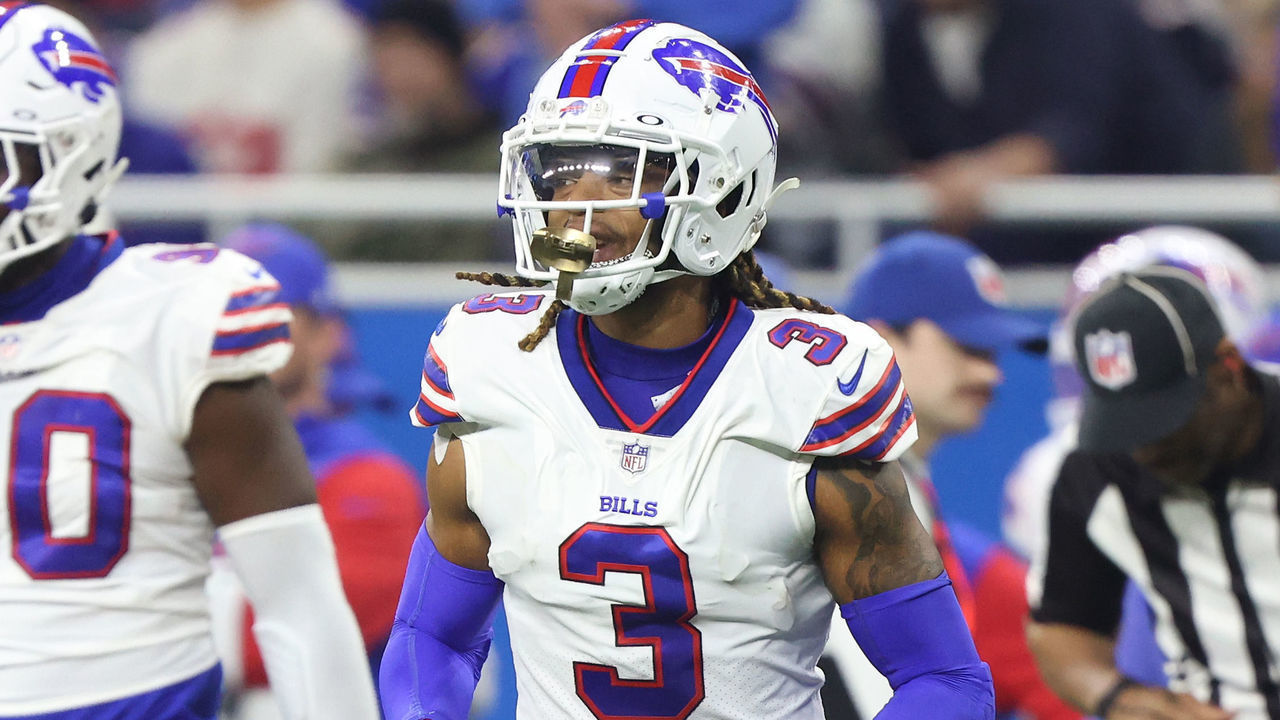 Buffalo Bills safety Damar Hamlin (3) is seen during the second half of an NFL football game against the Detroit Lions in Detroit, Michigan USA, on Thursday 24, 2022