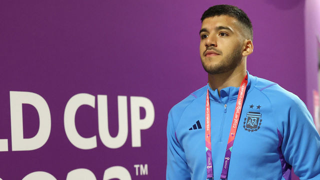 LUSAIL CITY, QATAR - DECEMBER 09: Geronimo Rulli of Argentina arrives prior to kick off of the FIFA World Cup Qatar 2022 quarter final match between Netherlands and Argentina at Lusail Stadium on December 09, 2022 in Lusail City, Qatar.
