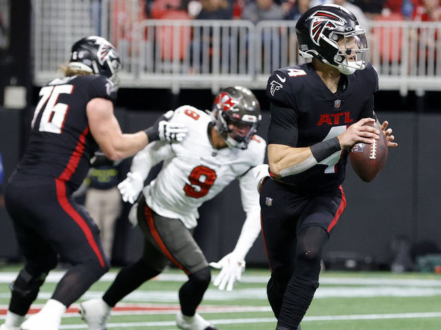 Ridder throws first two TD passes as Falcons top Brady, Bucs