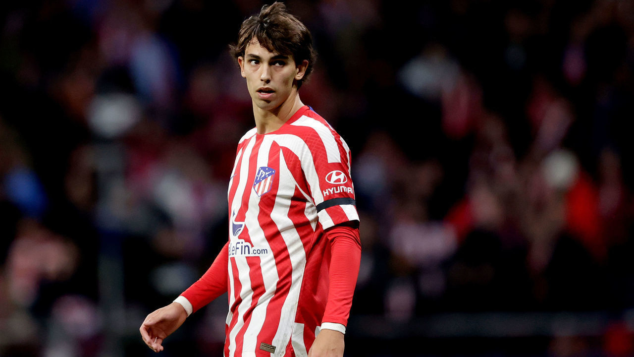 MADRID, SPAIN - DECEMBER 29: Joao Felix of Atletico Madrid during the La Liga Santander match between Atletico Madrid v Elche at the Estadio Civitas Metropolitano on December 29, 2022 in Madrid Spain