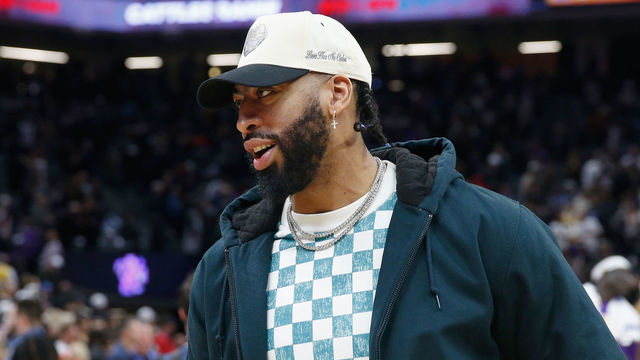 SACRAMENTO, CALIFORNIA - JANUARY 07: Anthony Davis #3 of the Los Angeles Lakers looks on after the game against the Sacramento Kings at Golden 1 Center on January 07, 2023 in Sacramento, California. NOTE TO USER: User expressly acknowledges and agrees that, by downloading and/or using this photograph, User is consenting to the terms and conditions of the Getty Images License Agreement.
