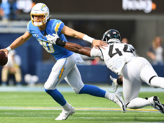 Justin Herbert is questionable, and the Jaguars-Chargers betting line is on  the move