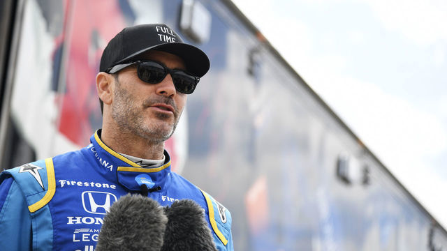 FORT WORTH, TEXAS - FEBRUARY 25: Jimmy Johnson, from Chip Ganassi Racing, talks to reporters during IndyCar media availability at Texas Motor Speedway on February 25, 2022 in Fort Worth, Texas.