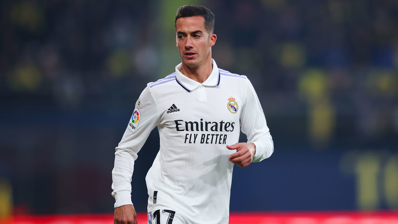 VILLARREAL, SPAIN - JANUARY 07: Lucas Vazquez of Real Madrid looks on during the LaLiga Santander match between Villarreal CF and Real Madrid CF at Estadio de la Ceramica on January 07, 2023 in Villarreal, Spain.