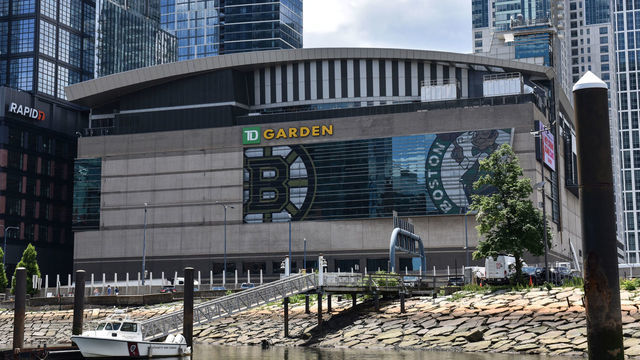 BOSTON, MA - JUNE 10: An exterior view of TD Garden arena prior to Game Four of the 2022 NBA Finals between the Boston Celtics and Golden State Warriors on June 10, 2022 at the TD Garden in Boston, Massachusetts. Mandatory Copyright Notice: Copyright 2022 NBAE