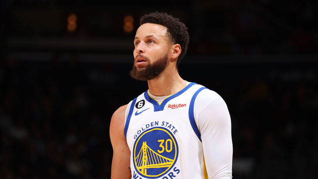 WASHINGTON, DC - JANUARY 16: Stephen Curry #30 of the Golden State Warriors looks on during the game against the Washington Wizards on January 16, 2023 at Capital One Arena in Washington, DC. Mandatory Copyright Notice: Copyright 2022 NBAE
