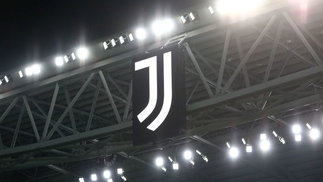 TURIN, ITALY - APRIL 20: Logo of Juventus FC is seen during the Coppa Italia Semi Final 2nd Leg match between Juventus FC v ACF Fiorentina at Allianz Stadium on April 20, 2022 in Turin, Italy.