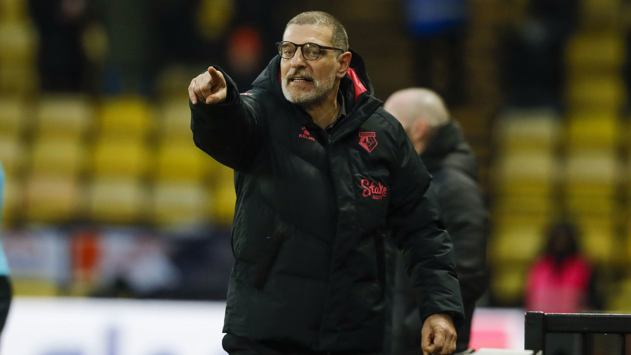 Watford head coach Slaven Bilic during the Sky Bet Championship match at Vicarage Road, Watford. Picture date: Saturday January 14, 2023.