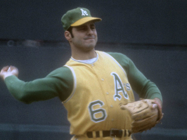 BALTIMORE, MD - CIRCA 1971: Sal Bando #6 of the Oakland Athletics in action against the Baltimore Orioles during a Major League Baseball game circa 1971 at Memorial Stadium in Baltimore, Maryland. Bando played for the Athletics in 1966-76.
