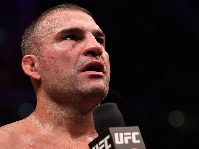 RIO DE JANEIRO, BRAZIL - JANUARY 21: Mauricio Rua of Brazil reacts after his loss to Ihor Potieria of Ukraine in a light heavyweight fight during the UFC 283 event at Jeunesse Arena on January 21, 2023 in Rio de Janeiro, Brazil.
