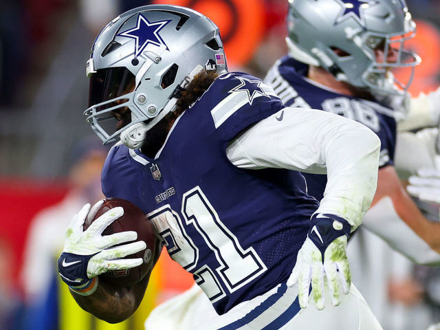 Dallas Cowboys running back Ezekiel Elliott and San Francisco 49ers News  Photo - Getty Images