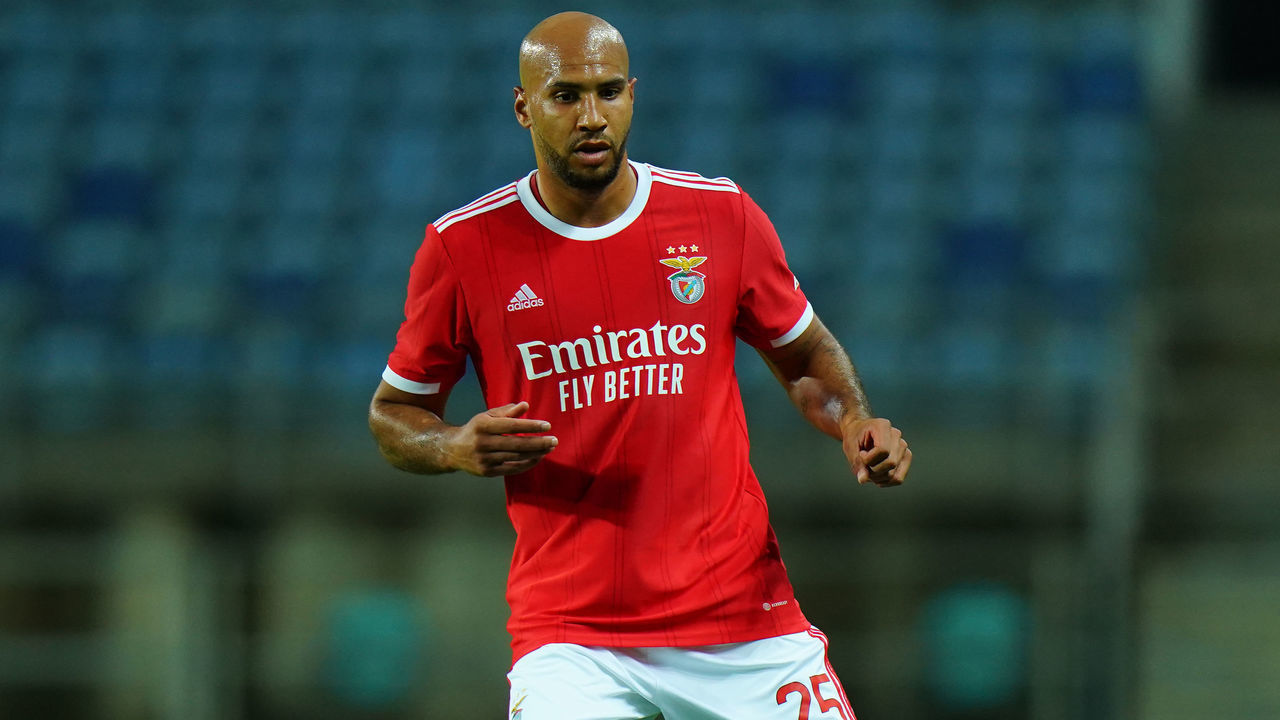 FARO, PORTUGAL - DECEMBER 11: John Brooks of SL Benfica during the Friendly match between Sporting CP and Sevilla FC at Estadio Algarve on December 11, 2022 in Faro, Portugal.