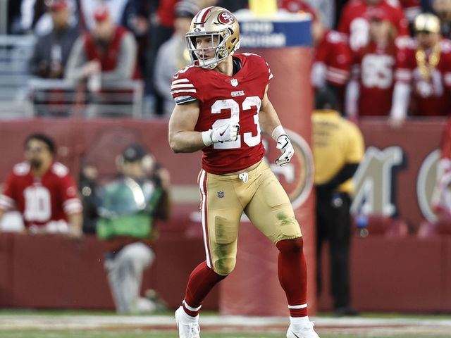 49ers' McCaffrey misses another practice but vows to play vs