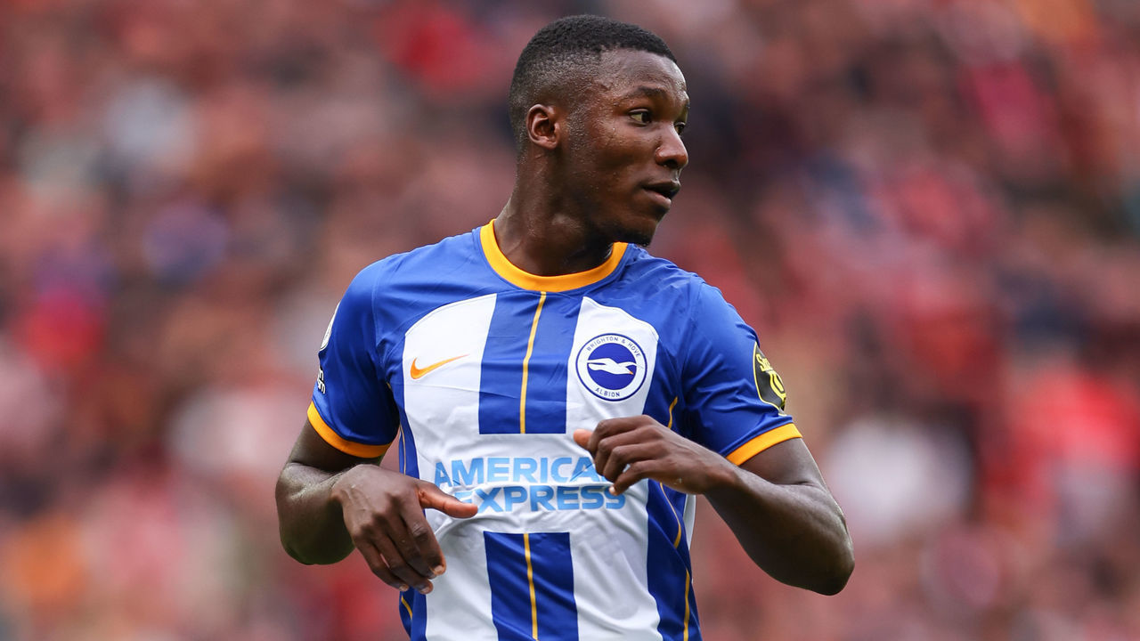 LIVERPOOL, ENGLAND - OCTOBER 01: Moises Caicedo of Brighton and Hove Albion during the Premier League match between Liverpool FC and Brighton & Hove Albion at Anfield on October 1, 2022 in Liverpool, United Kingdom.