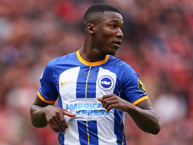 LIVERPOOL, ENGLAND - OCTOBER 01: Moises Caicedo of Brighton and Hove Albion during the Premier League match between Liverpool FC and Brighton & Hove Albion at Anfield on October 1, 2022 in Liverpool, United Kingdom.