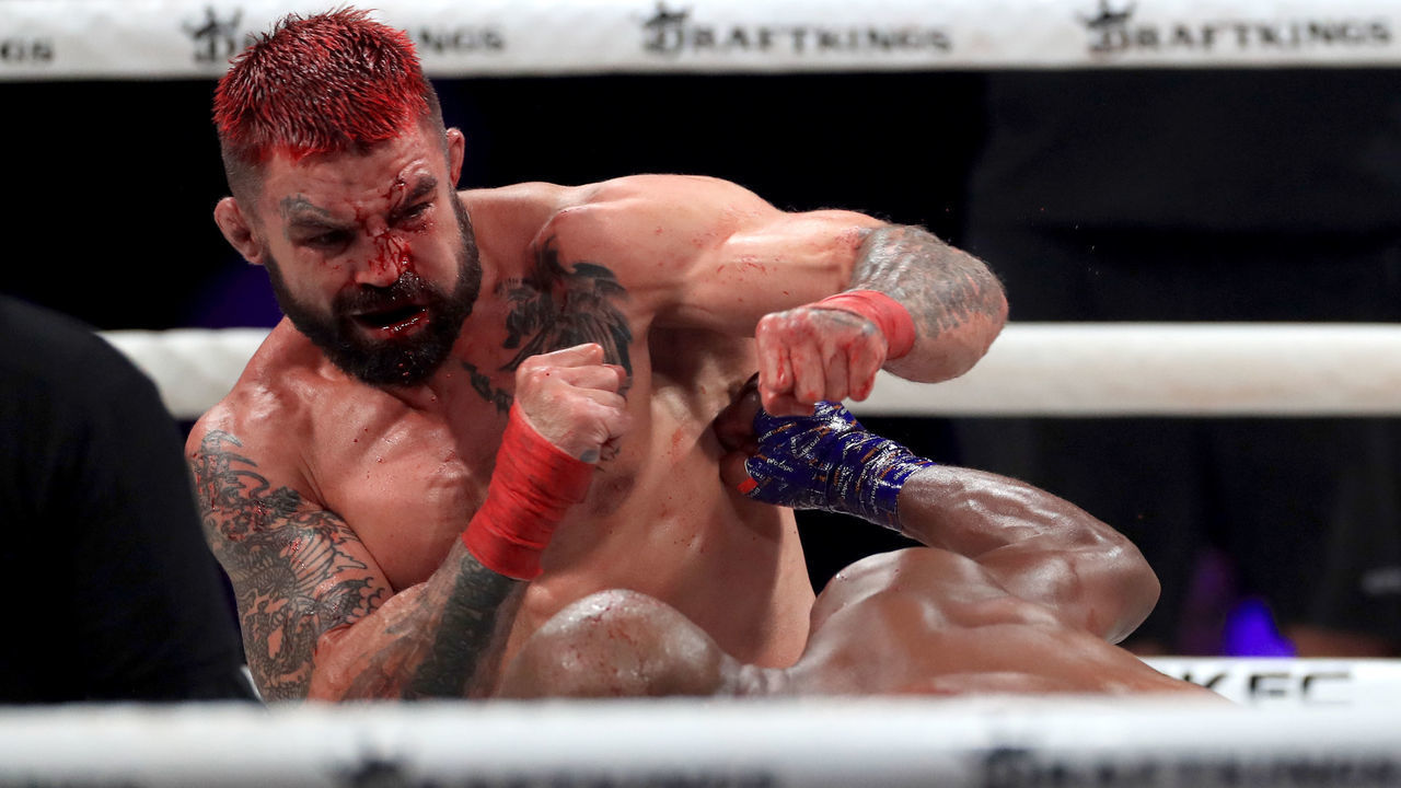 Mike Perry in action during his fight against Michael Page at BKFC 27 at OVO Arena Wembley, London. Picture date: Saturday August 20, 2022.