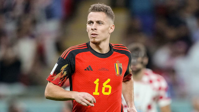 DOHA, QATAR - DECEMBER 01: Thorgan Hazard of Belgium looks on during the FIFA World Cup Qatar 2022 Group F match between Croatia and Belgium at Ahmad Bin Ali Stadium on December 1, 2022 in Doha, Qatar.