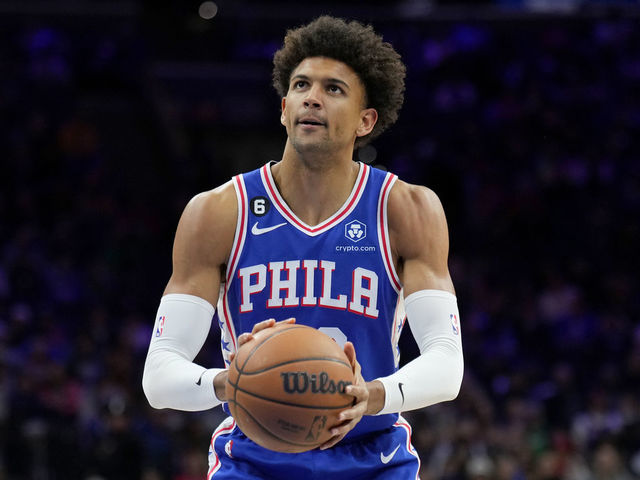 PHILADELPHIA, PA - JANUARY 30: Matisse Thybulle #22 of the Philadelphia 76ers prepares to shoot a free throw during the game against the Orlando Magic on January 30, 2023 at the Wells Fargo Center in Philadelphia, Pennsylvania NOTE TO USER: User expressly acknowledges and agrees that, by downloading and/or using this Photograph, user is consenting to the terms and conditions of the Getty Images License Agreement. Mandatory Copyright Notice: Copyright 2023 NBAE