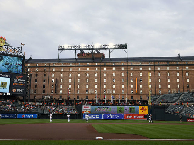 The Baltimore Orioles scoreboard before a baseball game against the News  Photo - Getty Images