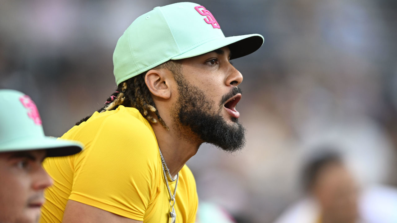 SAN DIEGO, CA - JULY 30: Fernando Tatis Jr. #23 of the San Diego Padres plays during a baseball game against the Minnesota Twins July 30, 2022 at Petco Park in San Diego, California.