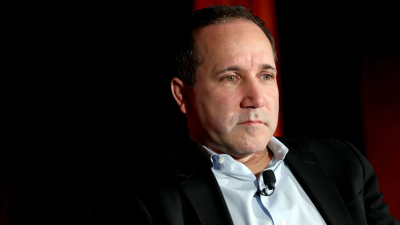 BALTIMORE, MD - NOVEMBER 19: John Angelos of the Baltimore Orioles looks on during a news conference introducing Mike Elias · as the Orioles Executive Vice President and General Manager at Oriole Park at Camden Yards on November 19, 2018 in Baltimore, Maryland.