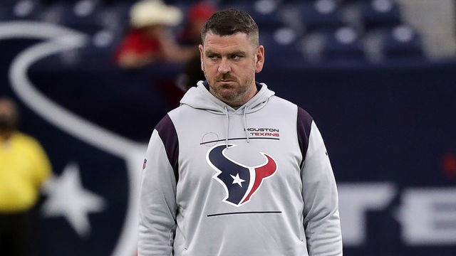 HOUSTON, TEXAS - JANUARY 09: Tim Kelly, offensice coordinator for the Houston Texans at NRG Stadium on January 09, 2022 in Houston, Texas.