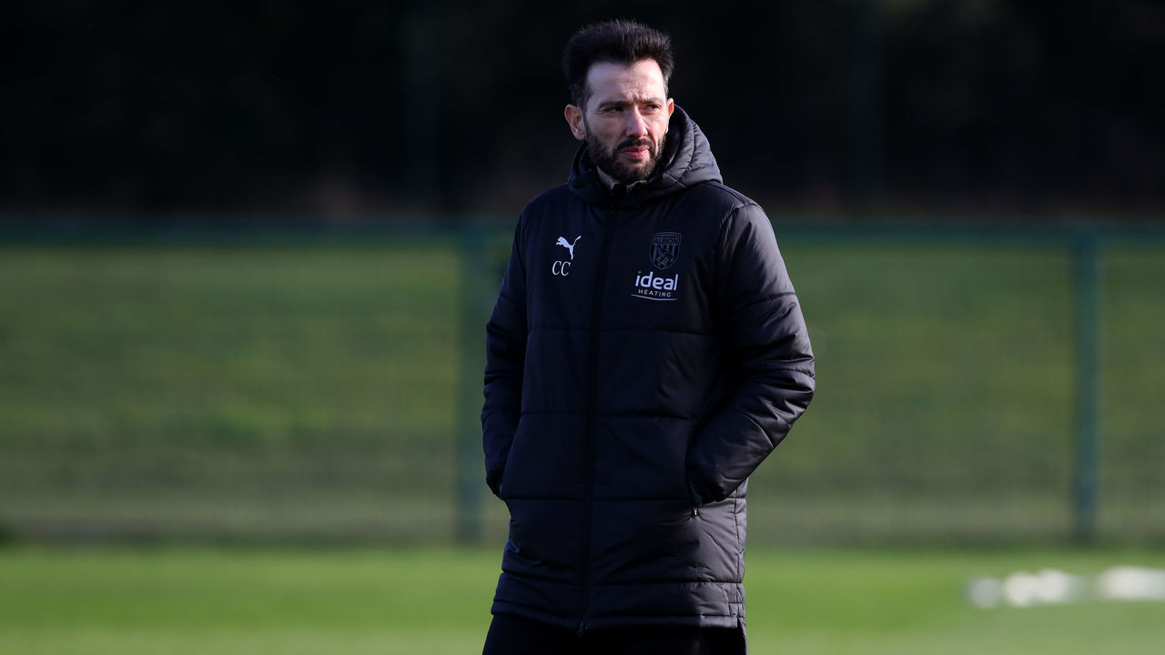WALSALL, ENGLAND - JANUARY 31: Carlos Corberan Head Coach / Manager of West Bromwich Albion at West Bromwich Albion Training Ground on January 31, 2023 in Walsall, England.