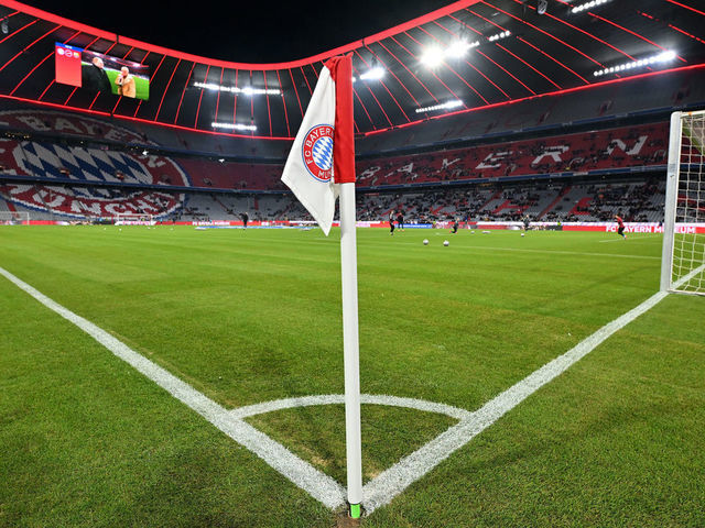 MUNICH, GERMANY - DECEMBER 07: A general view ahead of the UEFA Women's Champions League group D match between FC Bayern München and FC Barcelona at Allianz Arena on December 07, 2022 in Munich, Germany.