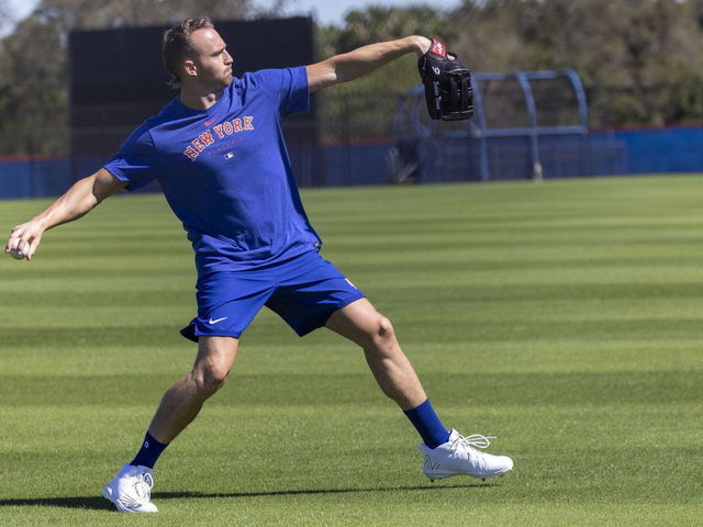 New York Mets outfielder Brandon Nimmo during a spring training News  Photo - Getty Images