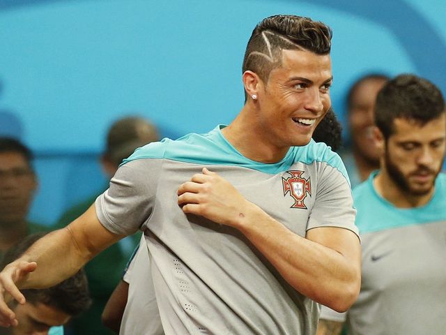 PHOTO: Here is Ronaldo posing with a fancy watermelon, so you know he must be healed