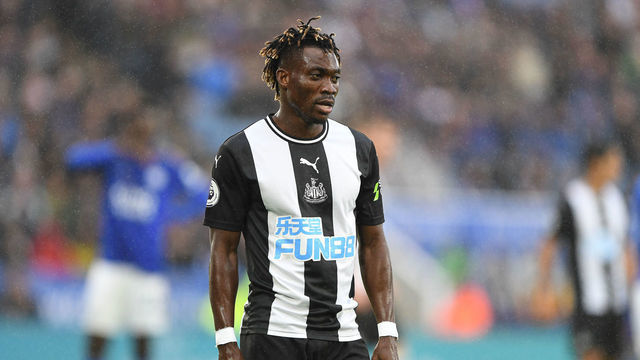 Christian Atsu (30) of Newcastle United during the Premier League match between Leicester City and Newcastle United at the King Power Stadium, Leicester on Sunday 29th September 2019.