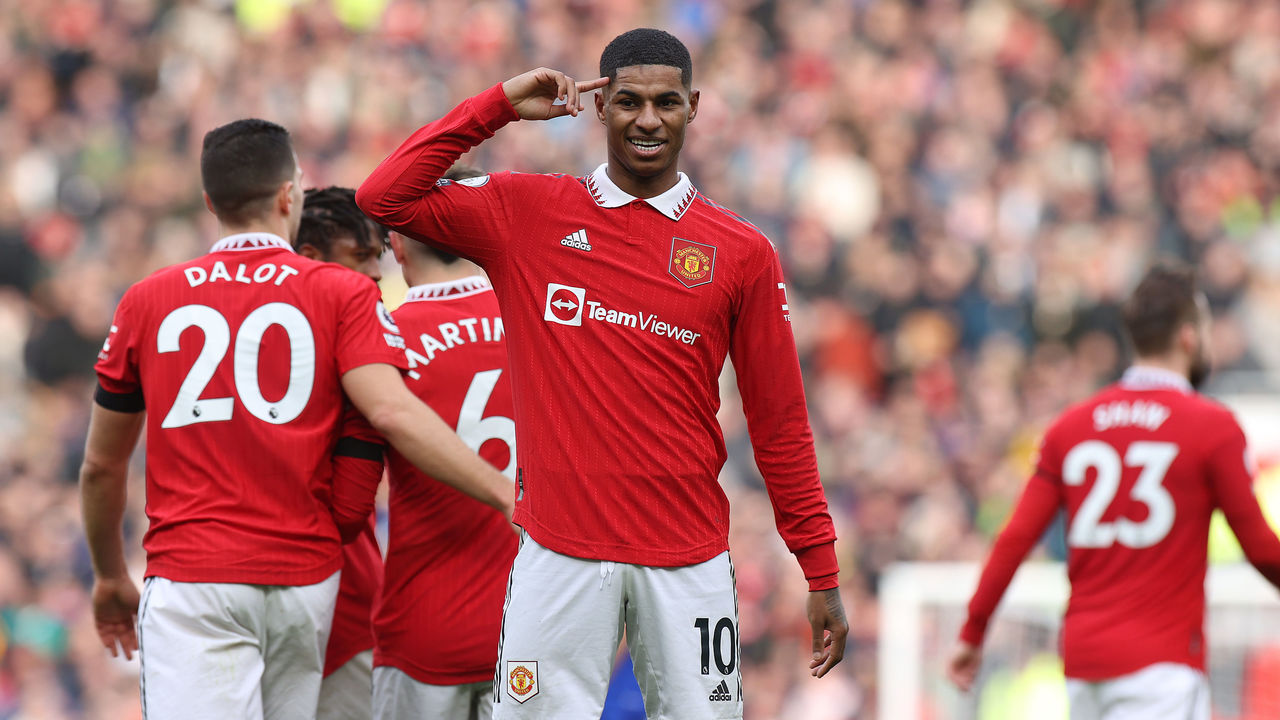 Red-hot Rashford shines again as Manchester United rout Leicester |  theScore.com