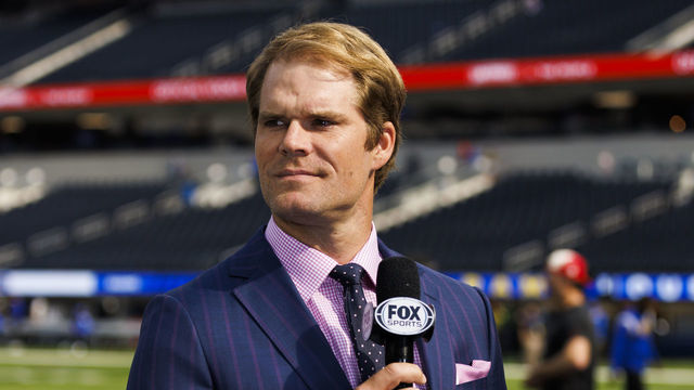 INGLEWOOD, CA - OCTOBER 30: Fox Sports Greg Olsen Lead NFL Analyst during an NFL football game between the San Francisco 49ers and the Los Angeles Rams on October 30, 2022 at SoFi Stadium in Inglewood, CA.