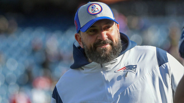 FOXBOROUGH, MA - DECEMBER 24: New England Patriots senior football advisor/offensive line coach Matt Patricia looks on during the warm-up period prior to a game between the New England Patriots and the Cincinnati Bengals on December 24, 2022, at Gillette Stadium in Foxborough, Massachusetts.