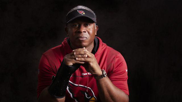 GLENDALE, UNITED STATES - AUGUST 15: Black NFL Coaches Project: Vance Joseph at Arizona Cardinals Stadium.
