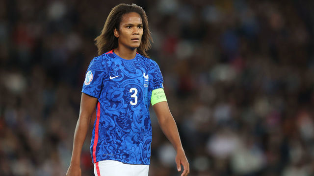 MILTON KEYNES, ENGLAND - JULY 27: Wendie Renard of France during the UEFA Women's Euro 2022 Semi Final match between Germany and France at Stadium mk on July 27, 2022 in Milton Keynes, England.