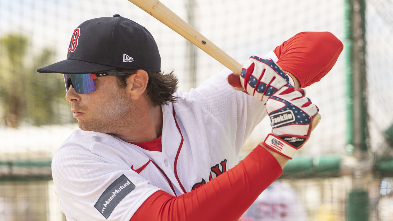 FORT MYERS, FL - FEBRUARY 21: Triston Casas #36 of the Boston Red Sox takes batting practice during a Spring Training team workout on February 21, 2023 at JetBlue Park at Fenway South in Fort Myers, Florida.
