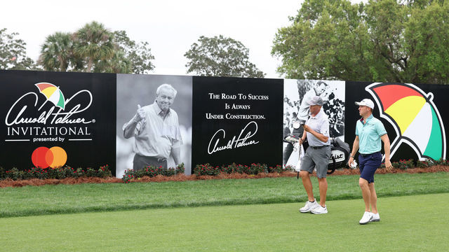 ORLANDO, FLORIDA - FEBRUARY 28: Justin Thomas of the USA practices on the driving range prior to the Arnold Palmer Invitational presented by Mastercard at Arnold Palmer Bay Hill Golf Course on February 28, 2023 in Orlando, Florida.