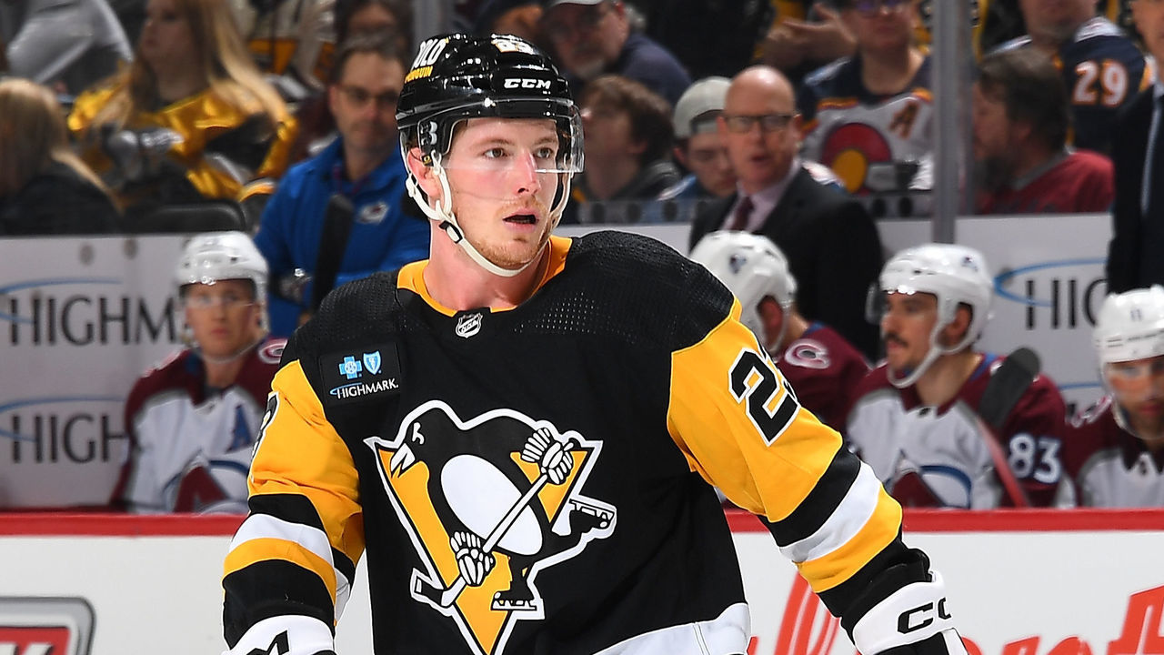 PITTSBURGH, PA - FEBRUARY 07: Brock McGinn #23 of the Pittsburgh Penguins skates against the Colorado Avalanche at PPG PAINTS Arena on February 7, 2023 in Pittsburgh, Pennsylvania.