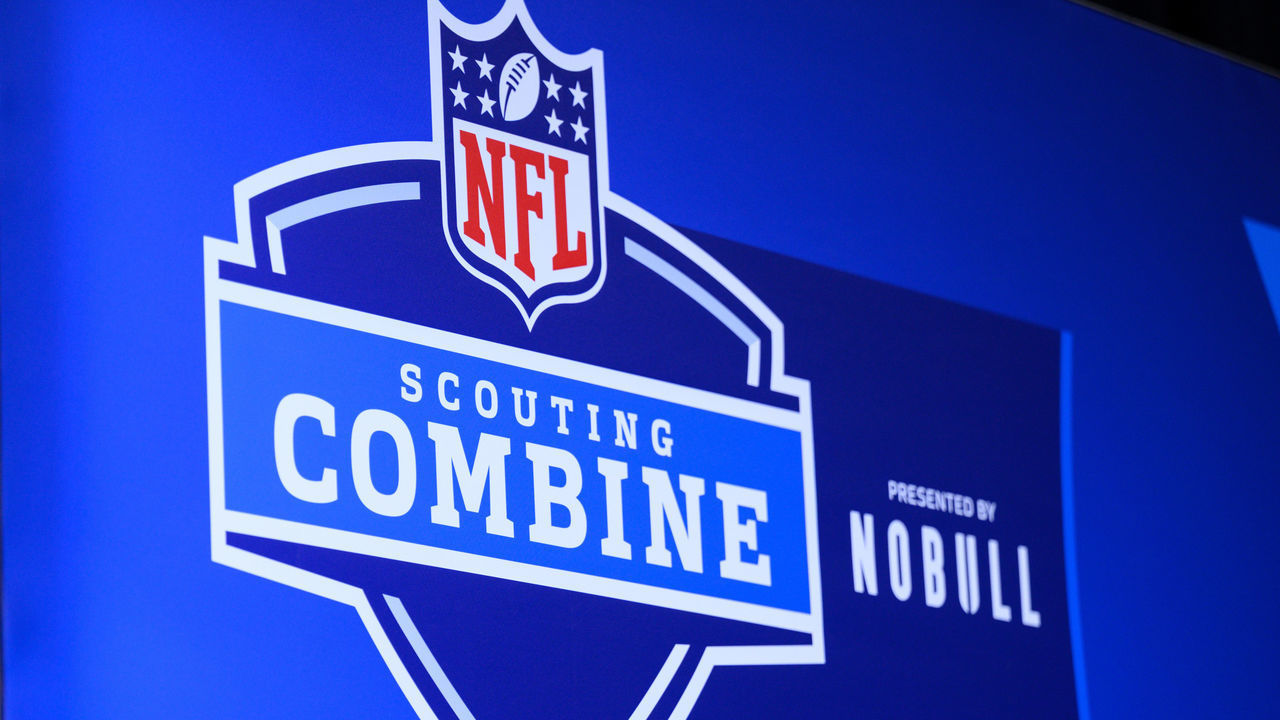 INDIANAPOLIS, IN - MARCH 01: Interior signage on the wall at the NFL Scouting Combine on March 1, 2023, at the Indiana Convention Center in Indianapolis, IN.