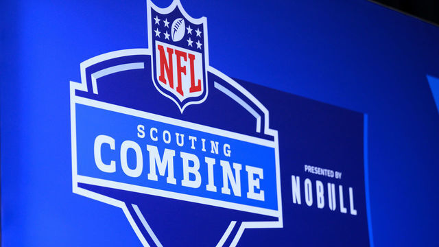 INDIANAPOLIS, IN - MARCH 01: Interior signage on the wall at the NFL Scouting Combine on March 1, 2023, at the Indiana Convention Center in Indianapolis, IN.