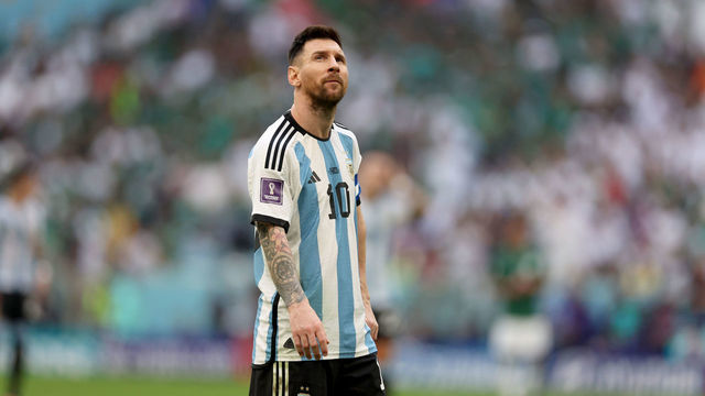 Soccer: FIFA World Cup: Argentina Lionel Messi (10) in action vs Saudi Arabia during Group Stage - Group C match at Lusail Stadium. Lusail, Qatar 11/22/2022 CREDIT: Simon Bruty (Set Number: X164245 TK1)