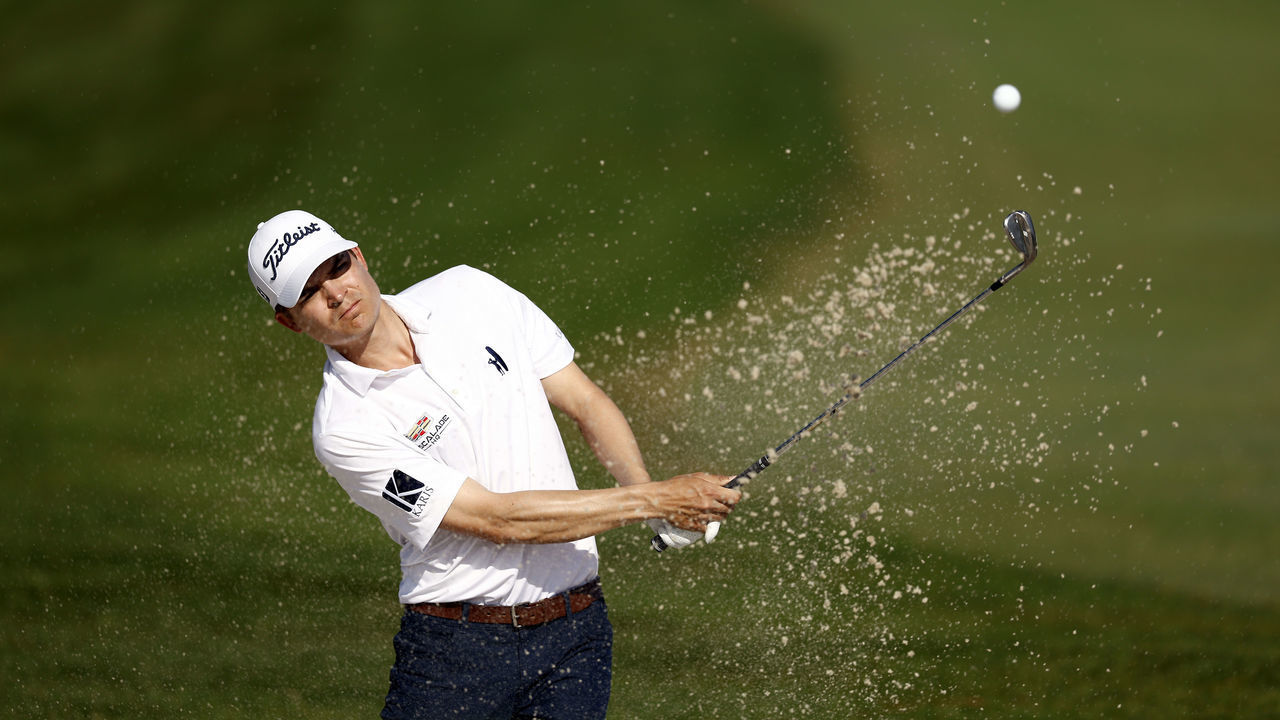 PALM BEACH GARDENS, FLORIDA - FEBRUARY 24: Carson Young of the United States blasts from a bunker on the 3rd hole during the second round of The Honda Classic at PGA National Resort And Spa on February 24, 2023 in Palm Beach Gardens, Florida.