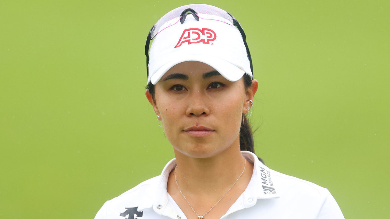 SINGAPORE, SINGAPORE - MARCH 03: Danielle Kang of The United States looks on from the eighteenth hole during Day Two of the HSBC Women's World Championship at Sentosa Golf Club on March 03, 2023 in Singapore.