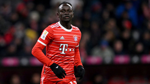 MUNICH, GERMANY - FEBRUARY 26: Sadio Mane of Bayern Muenchen Looks on during the Bundesliga match between FC Bayern München and 1. FC Union Berlin at Allianz Arena on February 26, 2023 in Munich, Germany.