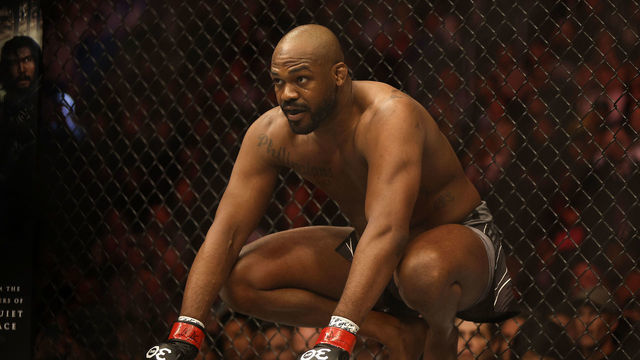 LAS VEGAS, NEVADA - MARCH 04: Jon Jones fights Ciryl Gane of France in the UFC heavyweight championship fight during the UFC 285 event at T-Mobile Arena on March 04, 2023 in Las Vegas, Nevada.