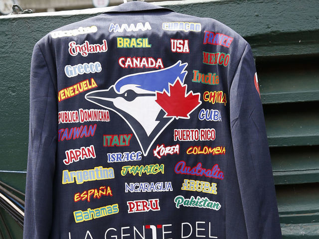 OAKLAND, CA - JULY 6: The Toronto Blue Jays home run jacket in the dugout before the game against the Oakland Athletics at RingCentral Coliseum on July 6, 2022 in Oakland, California. The Blue Jays defeated the Athletics 2-1.