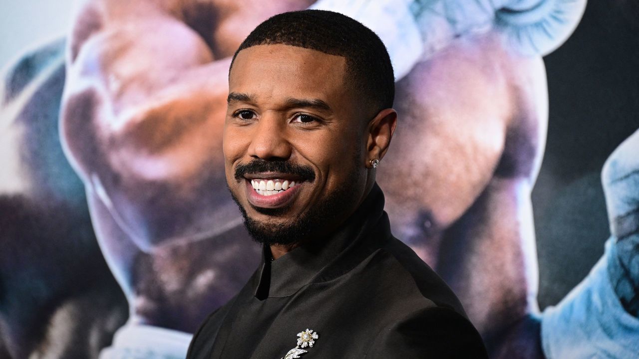 Actor-director-producer Michael B. Jordan arrives for the Los Angeles premiere of Creed III at the TCL Chinese Theater in Hollywood, California, on February 27, 2023.