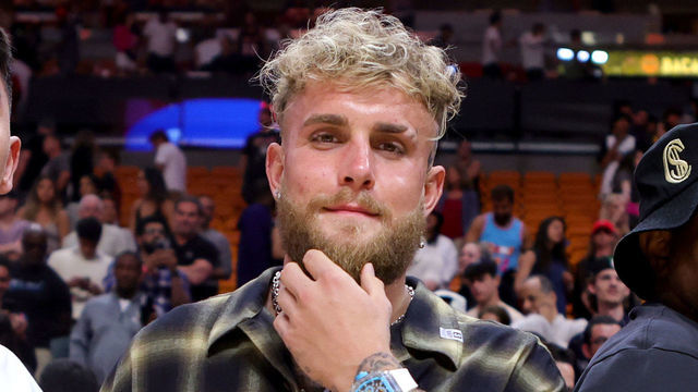 MIAMI, FLORIDA - MARCH 08: Jake Paul attends a game between the Cleveland Cavaliers and Miami Heat at Miami-Dade Arena on March 08, 2023 in Miami, Florida.
