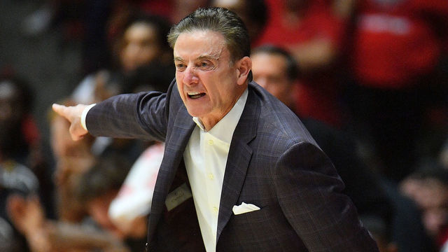 ALBUQUERQUE, NEW MEXICO - DECEMBER 18: Head coach Rick Pitino of the Iona Gaels gestures during the first half of his team's game against the New Mexico Lobos at The Pit on December 18, 2022 in Albuquerque, New Mexico.